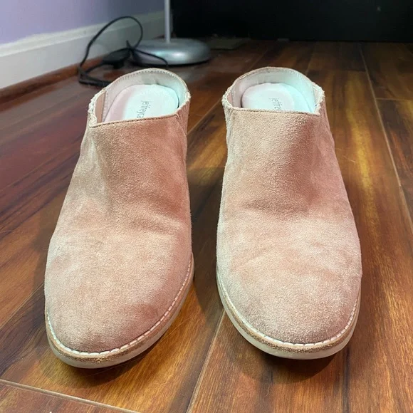 Jeffrey Campbell | Rosale Mule Booties | Blush Suede - Picture 3 of 6
